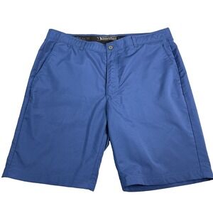 Pebble Beach Dry-Luxe Performance Golf Shorts Men's‎ Size 38 Blue Microcheck